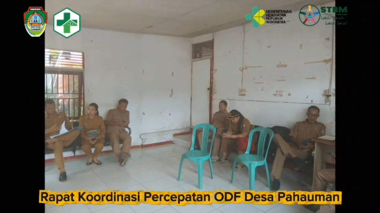 Rapat Koordinasi Percepatan ODF Desa Pahauman