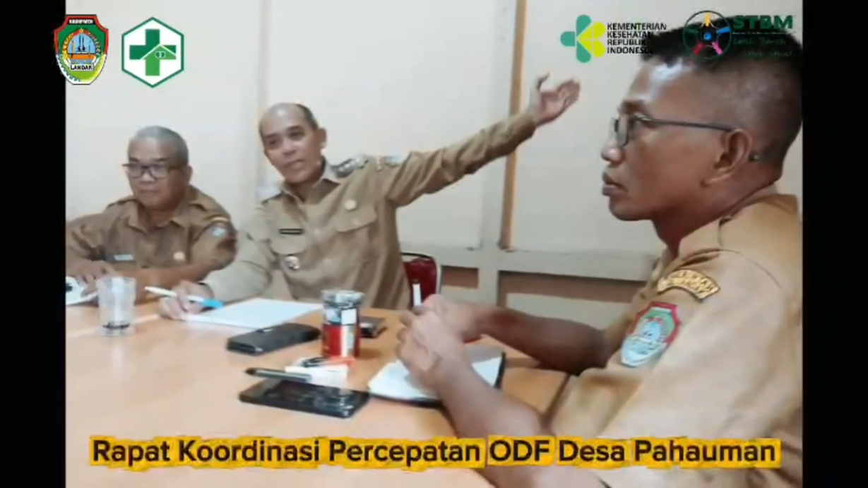 Rapat Koordinasi Percepatan ODF Desa Pahauman
